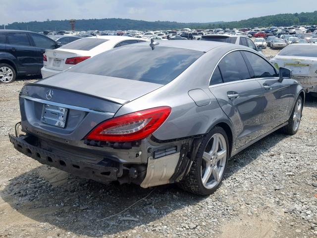 WDDLJ7DB3EA108280 - 2014 MERCEDES-BENZ CLS 550 SILVER photo 4