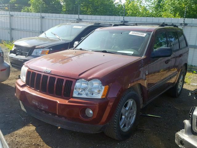 1J8HR48P77C594668 - 2007 JEEP GRAND CHER RED photo 2