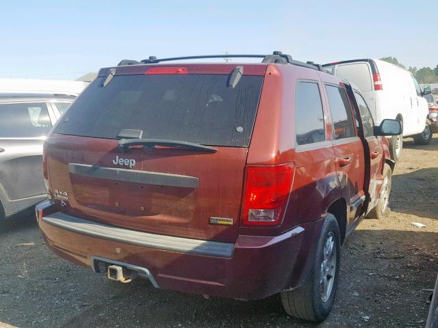 1J8HR48P77C594668 - 2007 JEEP GRAND CHER RED photo 4