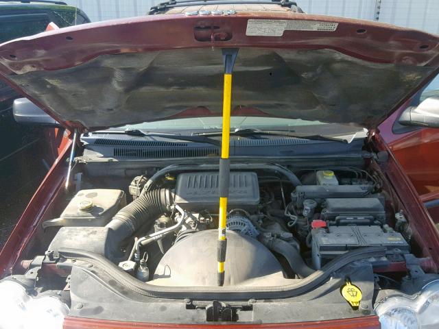 1J8HR48P77C594668 - 2007 JEEP GRAND CHER RED photo 7