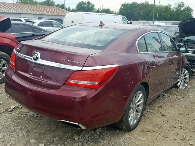 1G4GA5G35EF279003 - 2014 BUICK LACROSSE MAROON photo 4