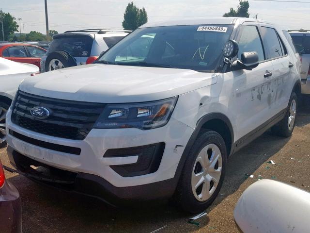 1FM5K8AR4GGB65610 - 2016 FORD EXPLORER P WHITE photo 2