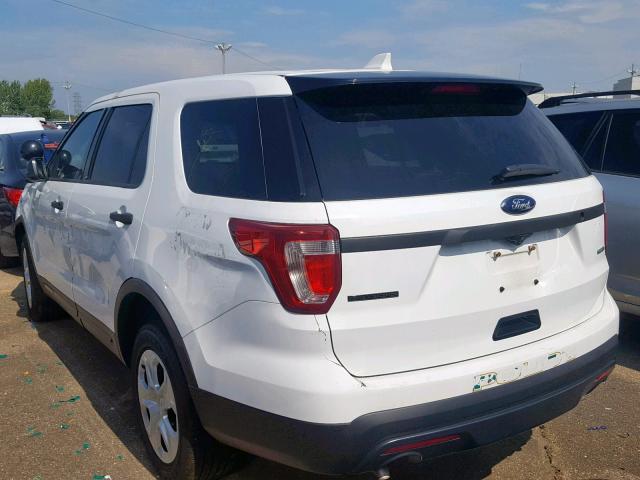 1FM5K8AR4GGB65610 - 2016 FORD EXPLORER P WHITE photo 3