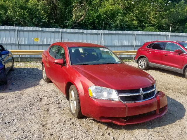 1B3CC1FB8AN206241 - 2010 DODGE AVENGER EX RED photo 1