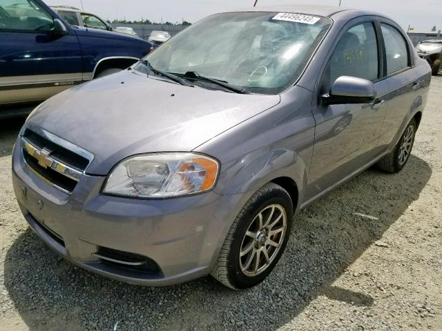 KL1TD5DE8BB192853 - 2011 CHEVROLET AVEO LS GRAY photo 2