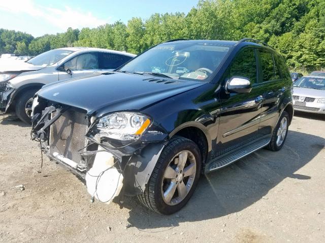 4JGBB86E99A512167 - 2009 MERCEDES-BENZ ML 350 BLACK photo 2