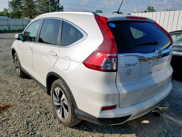 5J6RM4H96FL090682 - 2015 HONDA CR-V TOURI WHITE photo 3