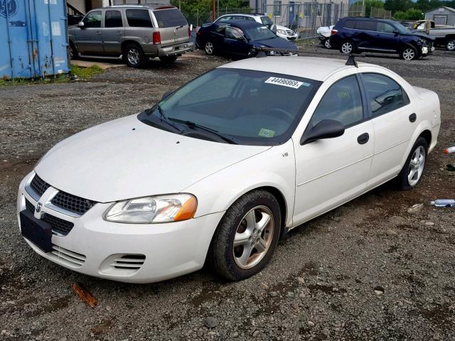 1B3EL36R54N376613 - 2004 DODGE STRATUS SE WHITE photo 2