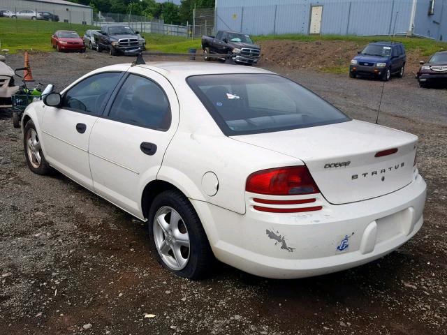 1B3EL36R54N376613 - 2004 DODGE STRATUS SE WHITE photo 3