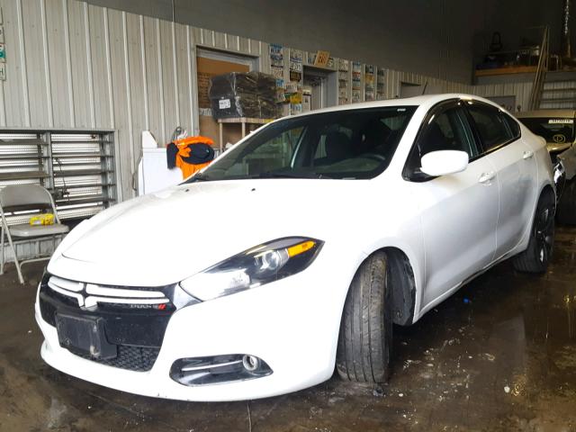 1C3CDFBHXDD219350 - 2013 DODGE DART SXT WHITE photo 2