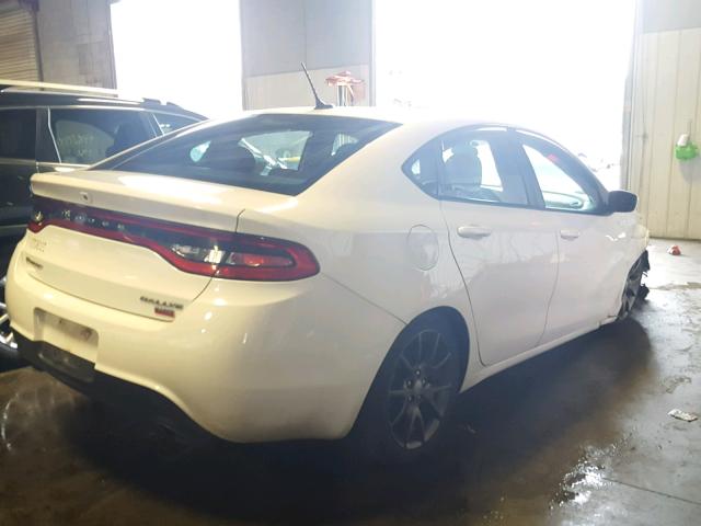 1C3CDFBHXDD219350 - 2013 DODGE DART SXT WHITE photo 4