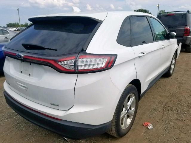 2FMTK3G96FBB83274 - 2015 FORD EDGE SE WHITE photo 4