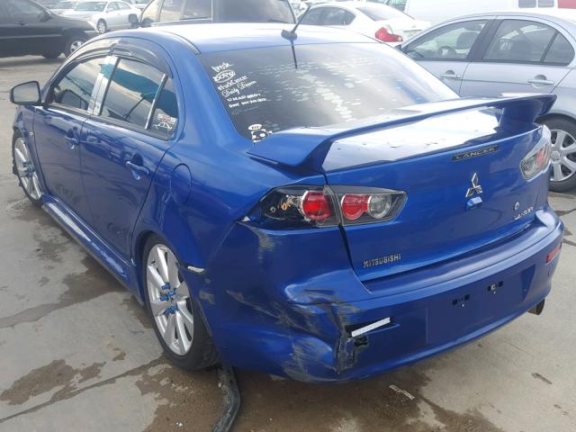 JA32U8FWXFU008551 - 2015 MITSUBISHI LANCER GT BLUE photo 3