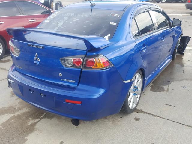 JA32U8FWXFU008551 - 2015 MITSUBISHI LANCER GT BLUE photo 4