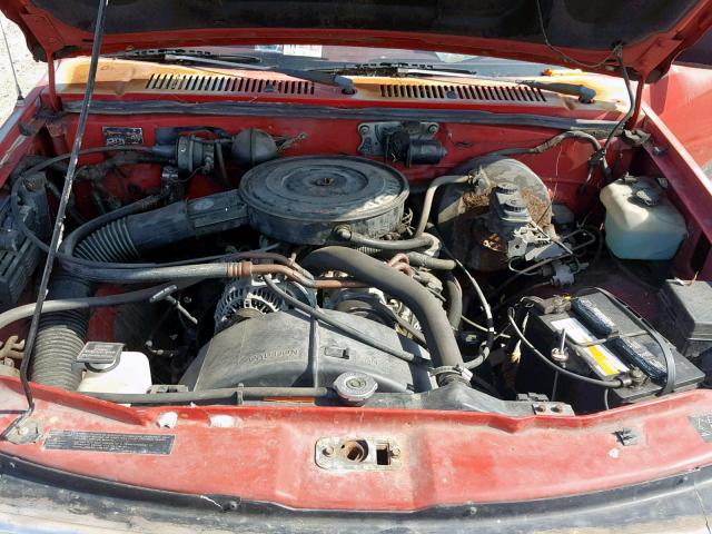 1B7FL26X3PS126661 - 1993 DODGE DAKOTA RED photo 7