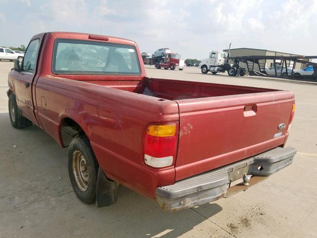 1FTYR10V1XPB81461 - 1999 FORD RANGER MAROON photo 3