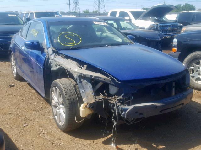 1HGCS22889A000388 - 2009 HONDA ACCORD EXL BLUE photo 1