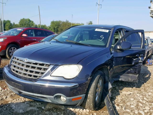 2A8GM68X87R253664 - 2007 CHRYSLER PACIFICA T BLUE photo 2