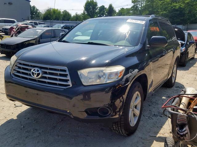 JTEES41A582107541 - 2008 TOYOTA HIGHLANDER BLACK photo 2