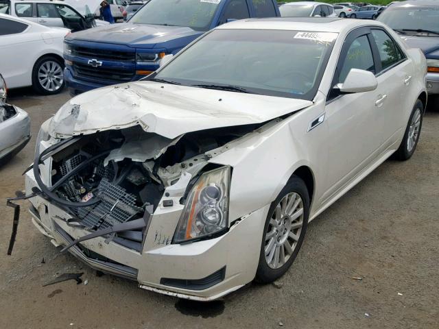 1G6DG5EY4B0151051 - 2011 CADILLAC CTS LUXURY WHITE photo 2