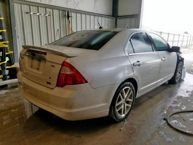 3FAHP0JG9AR225437 - 2010 FORD FUSION SEL WHITE photo 4