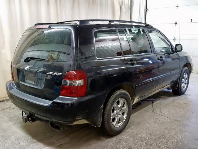 JTEDP21A340008305 - 2004 TOYOTA HIGHLANDER BLACK photo 4