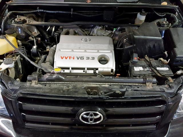 JTEDP21A340008305 - 2004 TOYOTA HIGHLANDER BLACK photo 7