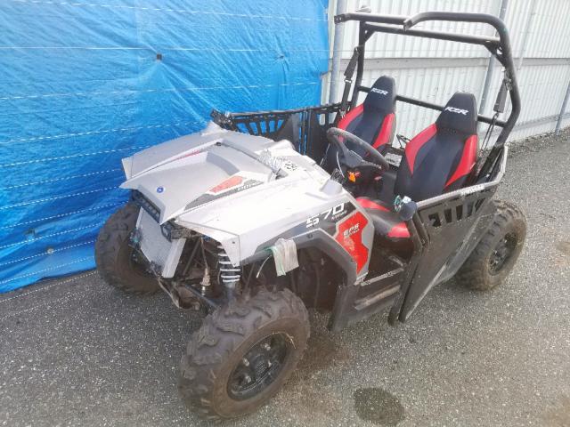 4XAVHE578HB684689 - 2017 POLARIS RZR 570 EP GRAY photo 2