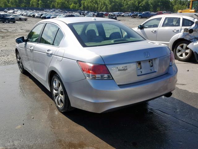 1HGCP26808A095037 - 2008 HONDA ACCORD EXL SILVER photo 3