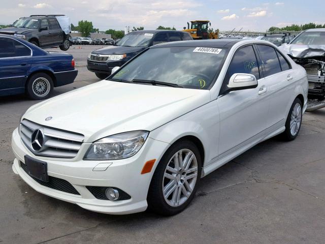 WDDGF81X49R067514 - 2009 MERCEDES-BENZ C 300 4MAT WHITE photo 2