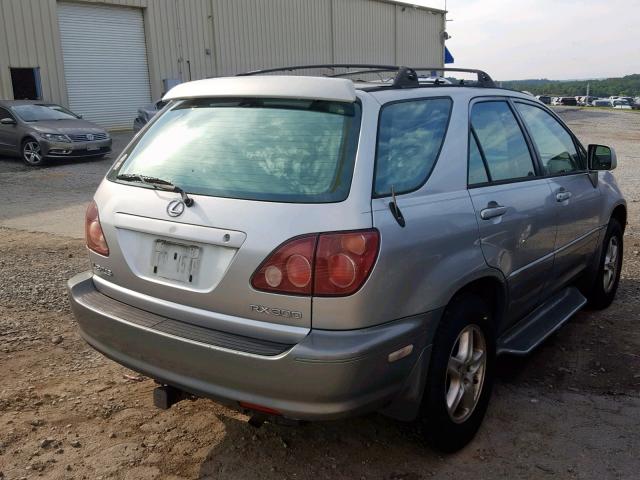 JT6GF10U3X0038703 - 1999 LEXUS RX 300 SILVER photo 4