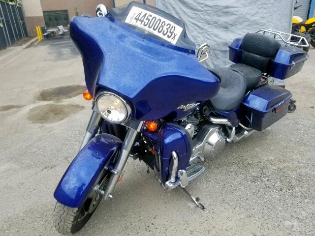 1HD1KBW196Y604858 - 2006 HARLEY-DAVIDSON FLHXI BLUE photo 2