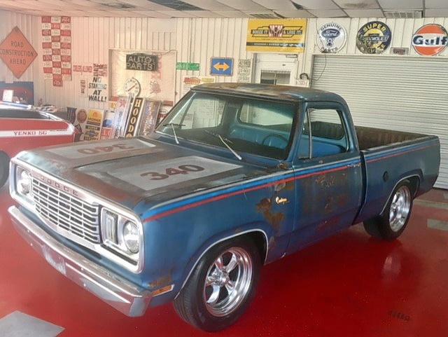 D14AE8S188022 - 1978 DODGE D100  BLUE photo 2