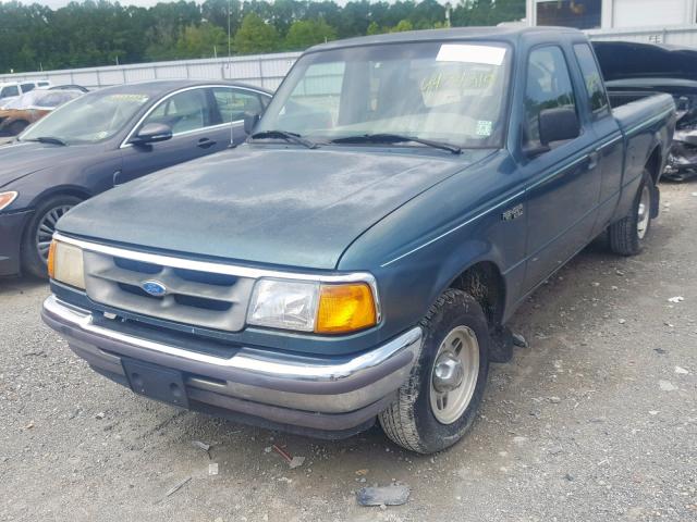 1FTCR14A7VPA40988 - 1997 FORD RANGER SUP GREEN photo 2