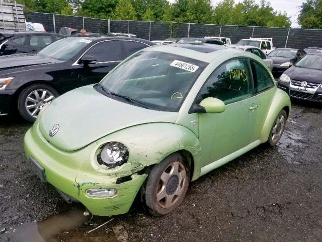 3VWCK21C71M434438 - 2001 VOLKSWAGEN NEW BEETLE Yaşıl foto 2