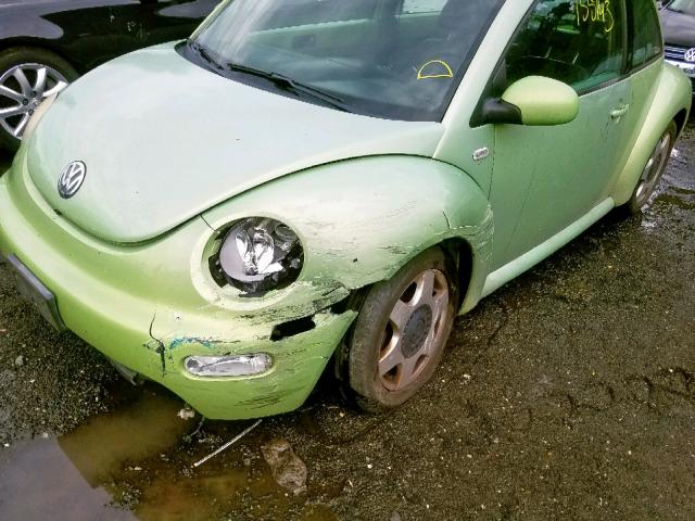 3VWCK21C71M434438 - 2001 VOLKSWAGEN NEW BEETLE Yaşıl foto 9