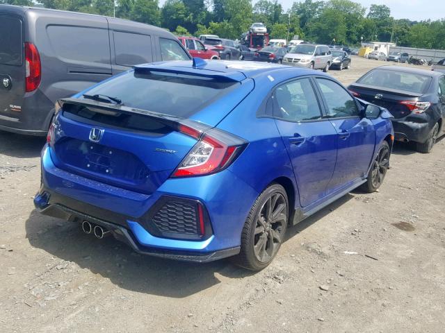 SHHFK7H42KU408507 - 2019 HONDA CIVIC SPOR BLUE photo 4