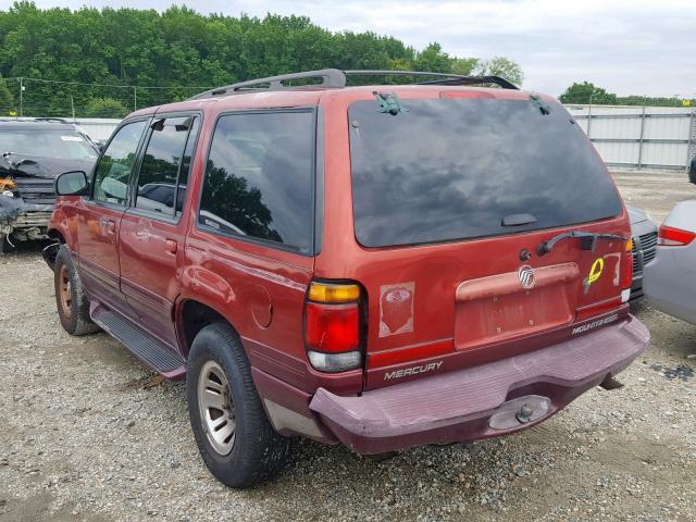 4M2ZU66E9YUJ28480 - 2000 MERCURY MOUNTAINEE RED photo 3