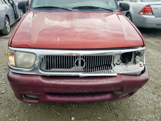 4M2ZU66E9YUJ28480 - 2000 MERCURY MOUNTAINEE RED photo 7