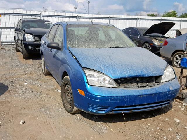 1FAHP34N87W137643 - 2007 FORD FOCUS ZX4 BLUE photo 1