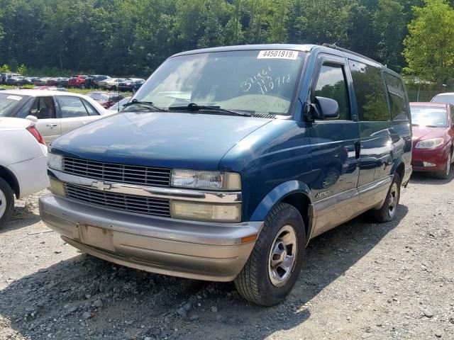 1GNDM19XX2B141023 - 2002 CHEVROLET ASTRO GREEN photo 2