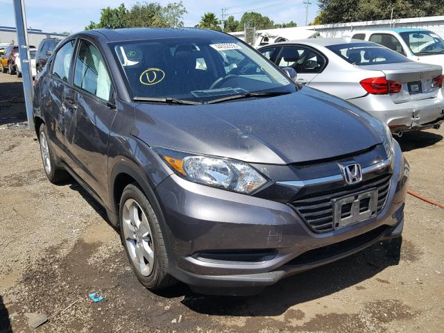 3CZRU5H33GM742952 - 2016 HONDA HR-V LX GRAY photo 1