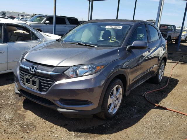 3CZRU5H33GM742952 - 2016 HONDA HR-V LX GRAY photo 2