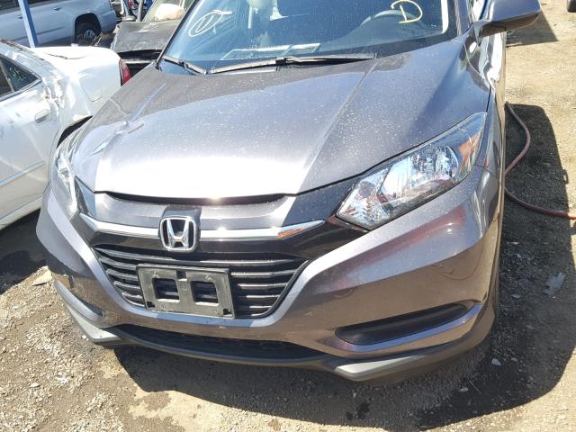 3CZRU5H33GM742952 - 2016 HONDA HR-V LX GRAY photo 9