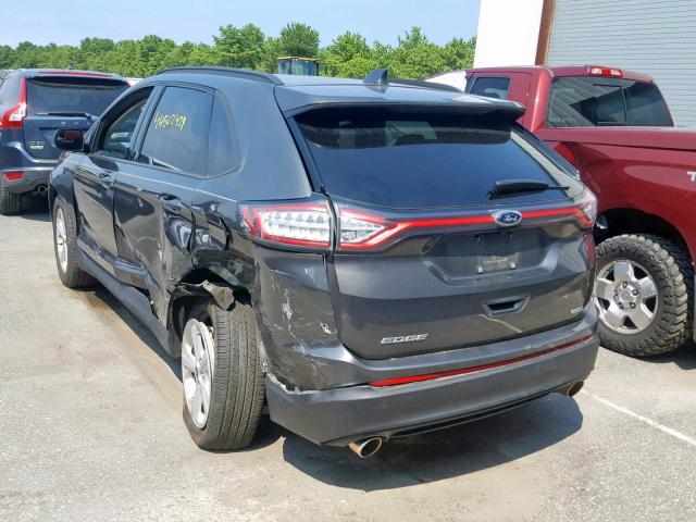 2FMPK4G94HBC57446 - 2017 FORD EDGE SE GRAY photo 3