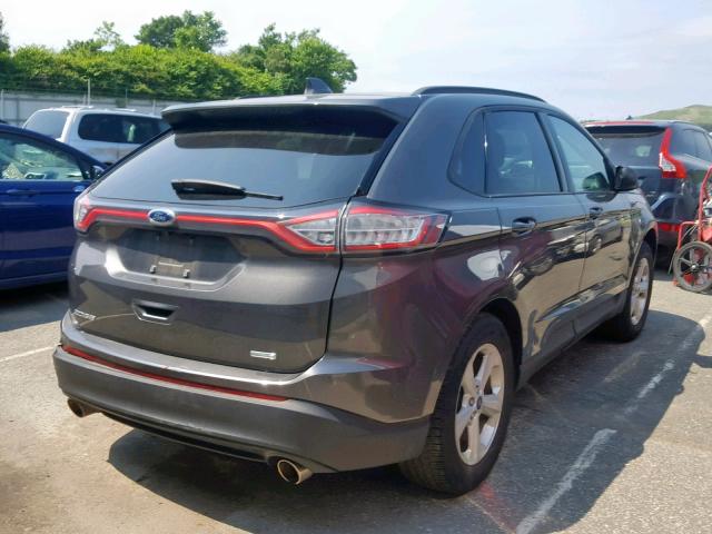 2FMPK4G94HBC57446 - 2017 FORD EDGE SE GRAY photo 4