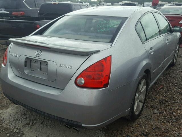 1N4BA41E48C824588 - 2008 NISSAN MAXIMA SE SILVER photo 4