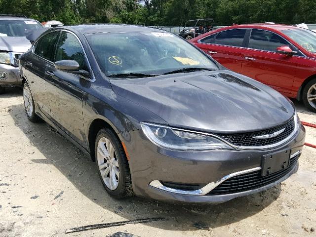 1C3CCCAB5FN681553 - 2015 CHRYSLER 200 LIMITE CHARCOAL photo 1