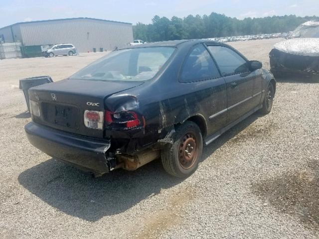 1HGEJ6225WL001660 - 1998 HONDA CIVIC DX BLACK photo 4