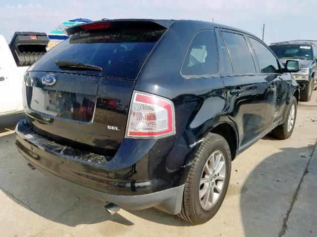 2FMDK39C97BA88044 - 2007 FORD EDGE SEL P BLACK photo 4